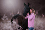 woman with Lusitano