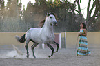 woman with Lusitano