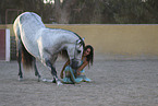 woman with Lusitano