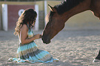 woman with Lusitano