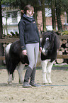 woman and Mini-Shetlandpony