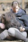 woman and Mini-Shetlandpony