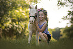 girl and Mini Shetland Pony
