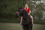 woman with Noriker Horse