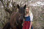 woman with Noriker Horse