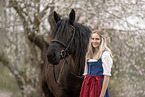 woman with Noriker Horse