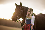 woman with Noriker Horse