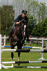 jumping Oldenburger horse