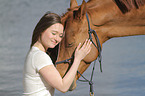 woman and Oldenburg Horse