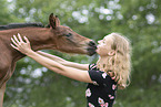 Oldenburg Horse with Woman