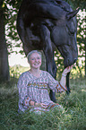woman and Oldenburg Horse