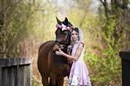 woman and Oldenburg Horse