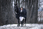 woman and Oldenburg Horse