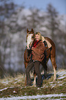 woman with Paint Horse