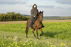 woman rides Paso Iberoamericano