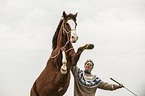 woman and Paso Peruano