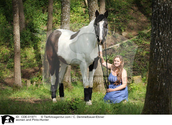 woman and Pinto-Hunter / CDE-01971