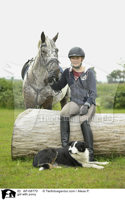 Mdchen mit Pony / girl with pony / AP-08770