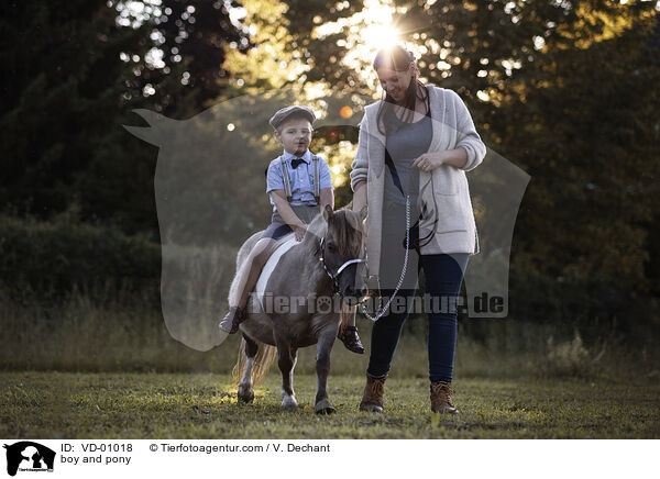 Junge und Pony / boy and pony / VD-01018