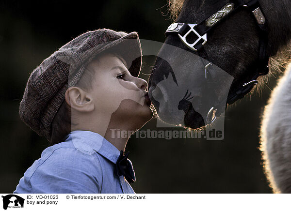 Junge und Pony / boy and pony / VD-01023
