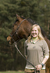woman and pony