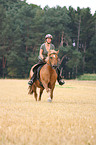 woman rides Pony