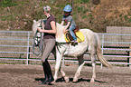 girl learns riding