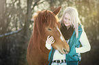 woman and Pony