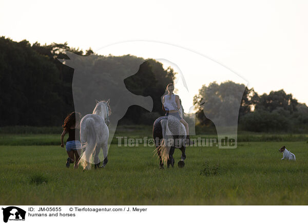 Menschen und Pferde / humans and horses / JM-05655