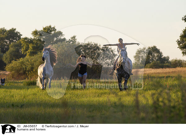 Menschen und Pferde / humans and horses / JM-05657