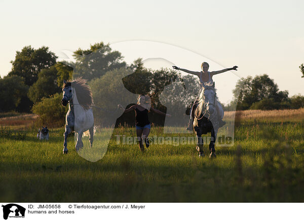 Menschen und Pferde / humans and horses / JM-05658