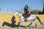 woman and Pura Raza Espanola