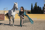 woman and Pura Raza Espanola