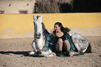 woman and Pura Raza Espanola