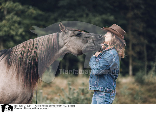 Quarab Horse with a woman / DS-01324