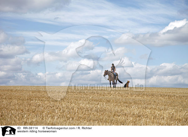 Westernreiterin / western riding horsewoman / RR-38114