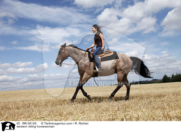 Westernreiterin / western riding horsewoman / RR-38128