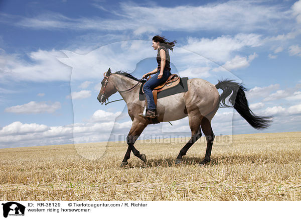 Westernreiterin / western riding horsewoman / RR-38129