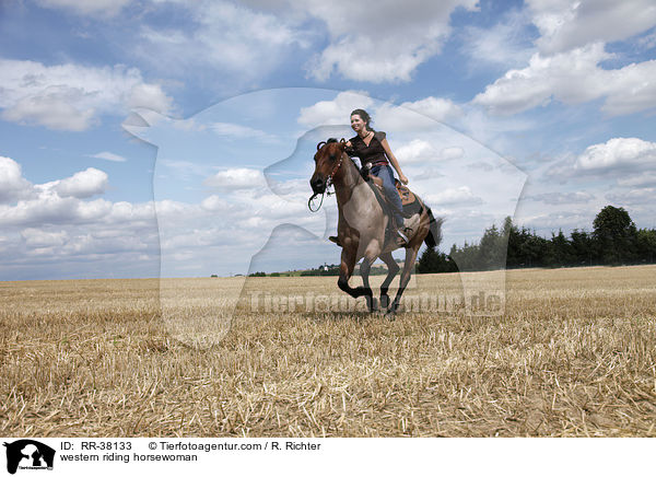 Westernreiterin / western riding horsewoman / RR-38133