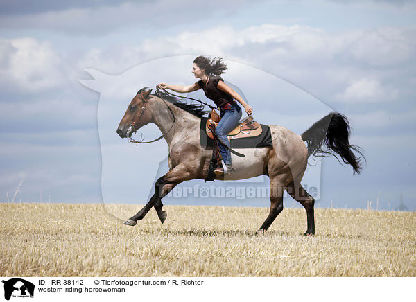 Westernreiterin / western riding horsewoman / RR-38142