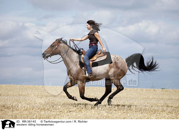 Westernreiterin / western riding horsewoman / RR-38145