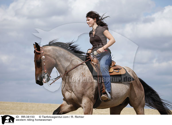 Westernreiterin / western riding horsewoman / RR-38150