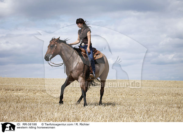 Westernreiterin / western riding horsewoman / RR-38186