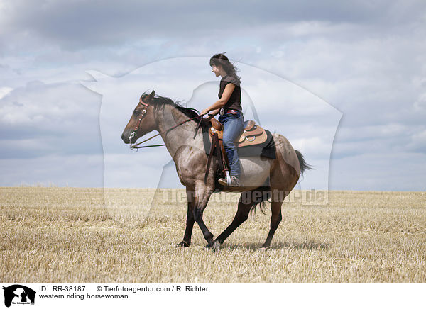 Westernreiterin / western riding horsewoman / RR-38187
