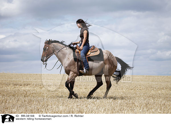 Westernreiterin / western riding horsewoman / RR-38188