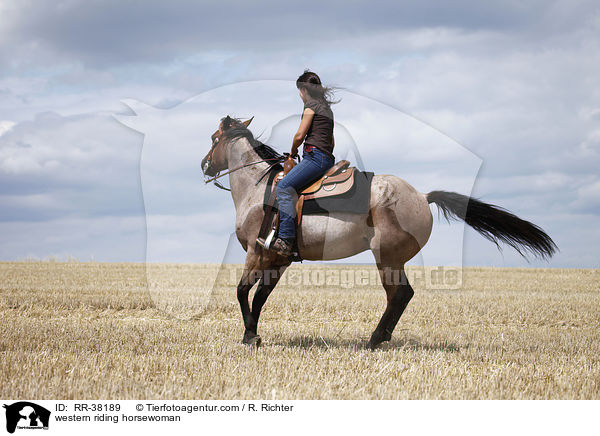 Westernreiterin / western riding horsewoman / RR-38189