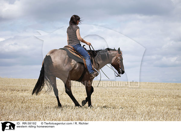 Westernreiterin / western riding horsewoman / RR-38192
