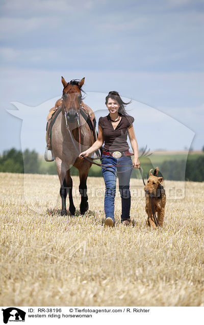 Westernreiterin / western riding horsewoman / RR-38196