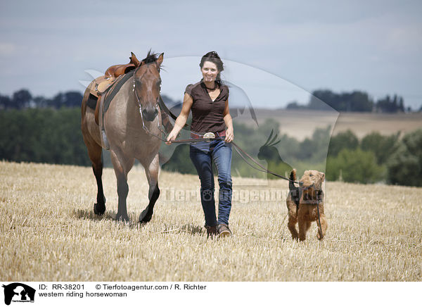 Westernreiterin / western riding horsewoman / RR-38201