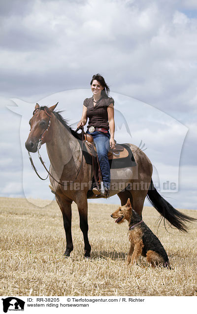 Westernreiterin / western riding horsewoman / RR-38205
